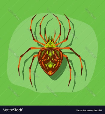 Paper sticker on stylish background halloween vector image