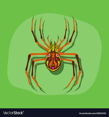 Paper sticker on stylish background halloween vector image