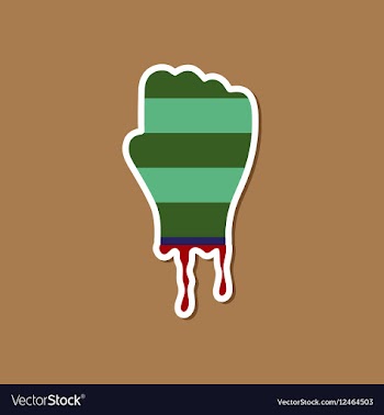 Paper sticker on stylish background halloween vector image