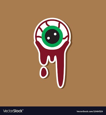 Paper sticker on stylish background halloween vector image