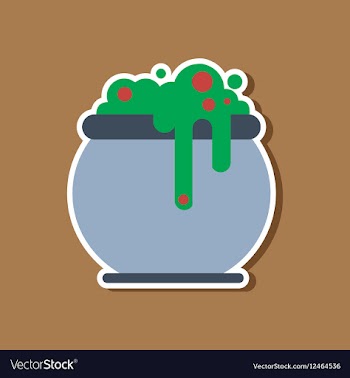 Paper sticker on stylish background halloween vector image