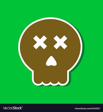 Paper sticker on stylish background halloween vector image