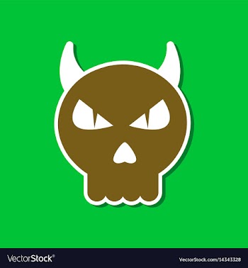 Paper sticker on stylish background halloween vector image