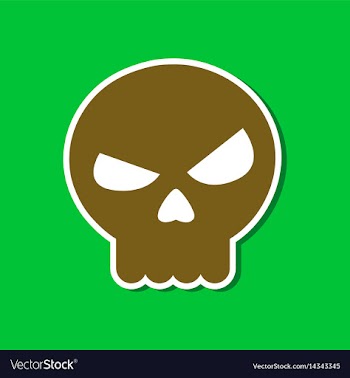 Paper sticker on stylish background halloween vector image