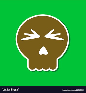 Paper sticker on stylish background halloween vector image