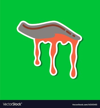 Paper sticker on stylish background halloween vector image