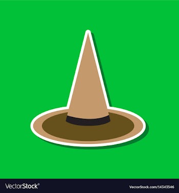 Paper sticker on stylish background halloween vector image