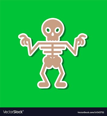 Paper sticker on stylish background halloween vector image