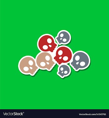 Paper sticker on stylish background halloween vector image