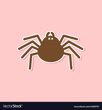 Paper sticker on stylish background halloween vector image