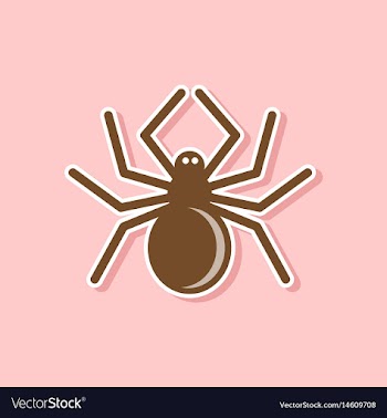 Paper sticker on stylish background halloween vector image