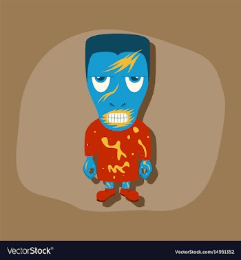 Paper sticker on stylish background halloween vector image
