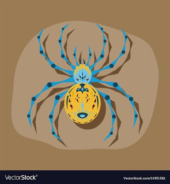 Paper sticker on stylish background halloween vector image