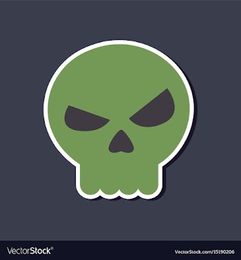 Paper sticker on stylish background halloween vector image