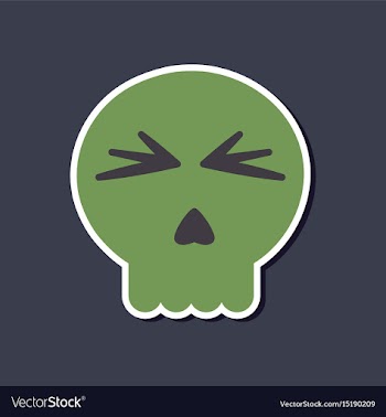 Paper sticker on stylish background halloween vector image