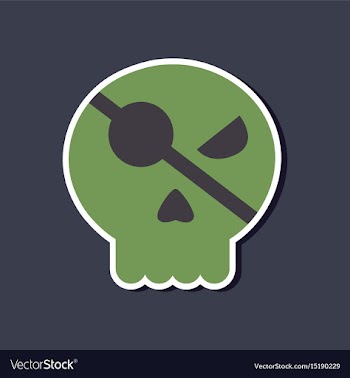 Paper sticker on stylish background halloween vector image