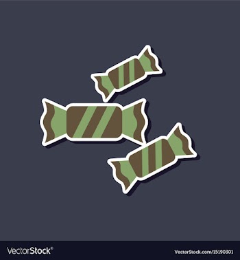 Paper sticker on stylish background halloween vector image