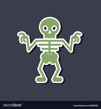 Paper sticker on stylish background halloween vector image
