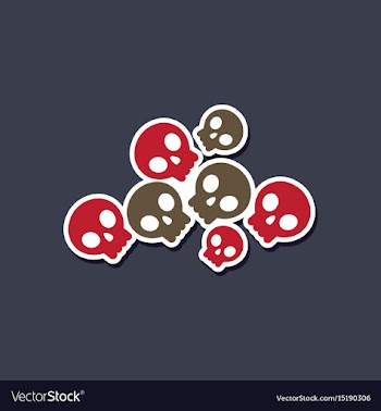 Paper sticker on stylish background halloween vector image