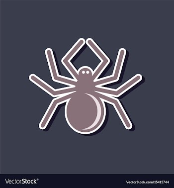 Paper sticker on stylish background halloween vector image