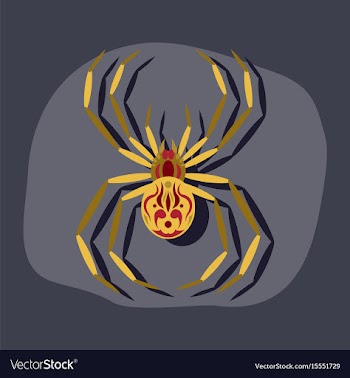 Paper sticker on stylish background halloween vector image