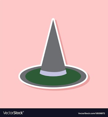 Paper sticker on stylish background halloween vector image