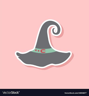 Paper sticker on stylish background halloween vector image