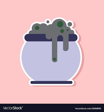 Paper sticker on stylish background halloween vector image
