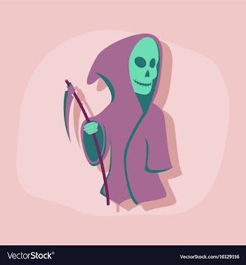 Paper sticker on stylish background halloween vector image