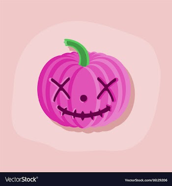 Paper sticker on stylish background halloween vector image