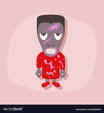 Paper sticker on stylish background halloween vector image