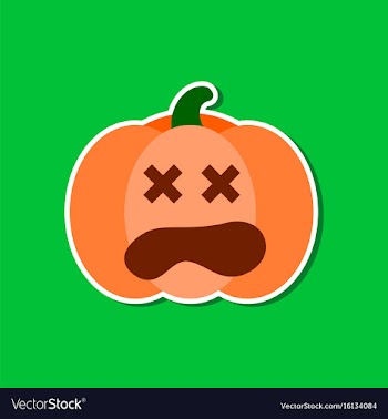 Paper sticker on stylish background halloween vector image
