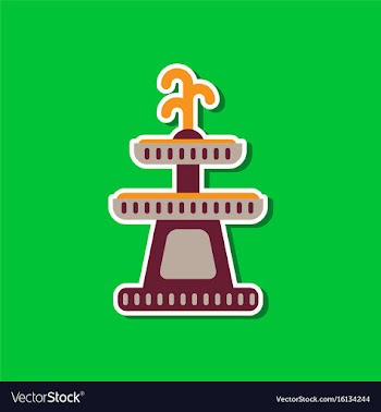 Paper sticker on stylish background halloween vector image