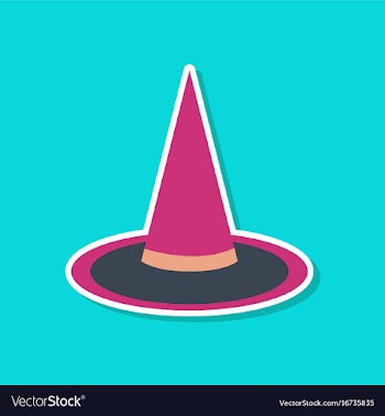 Paper sticker on stylish background halloween vector image