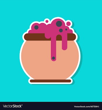 Paper sticker on stylish background halloween vector image