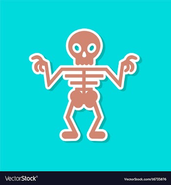 Paper sticker on stylish background halloween vector image