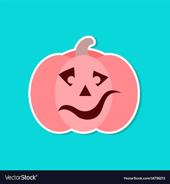 Paper sticker on stylish background halloween vector image