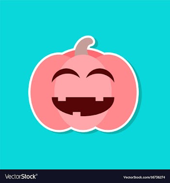 Paper sticker on stylish background halloween vector image