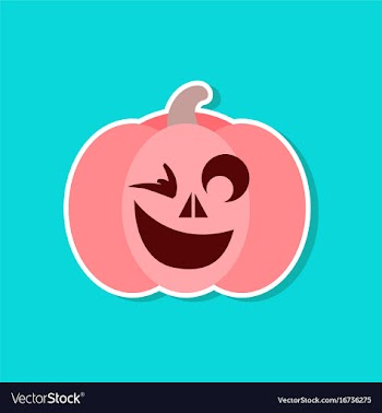 Paper sticker on stylish background halloween vector image