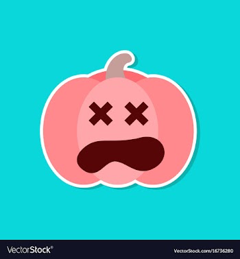Paper sticker on stylish background halloween vector image
