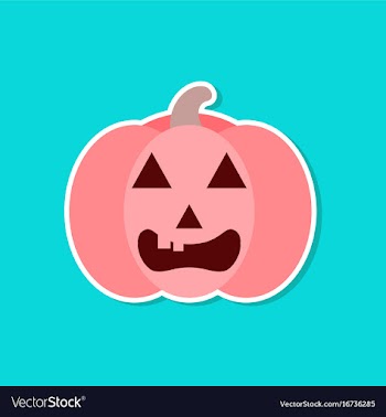 Paper sticker on stylish background halloween vector image