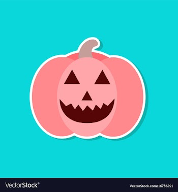 Paper sticker on stylish background halloween vector image