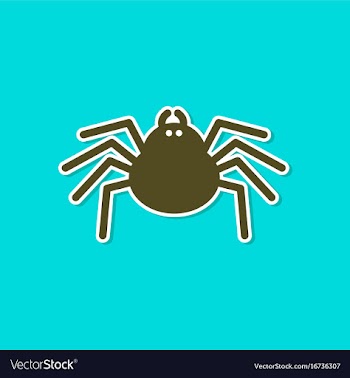 Paper sticker on stylish background halloween vector image