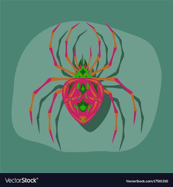 Paper sticker on stylish background halloween vector image
