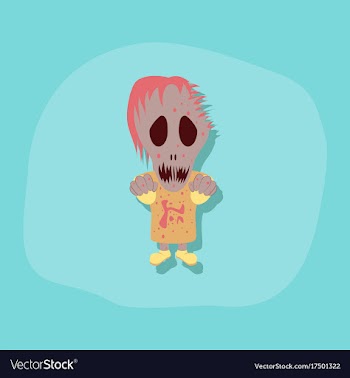 Paper sticker on stylish background halloween vector image