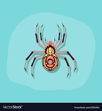 Paper sticker on stylish background halloween vector image