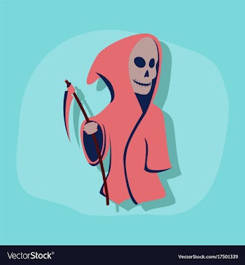 Paper sticker on stylish background halloween vector image
