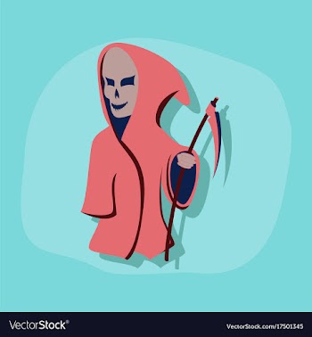 Paper sticker on stylish background halloween vector image
