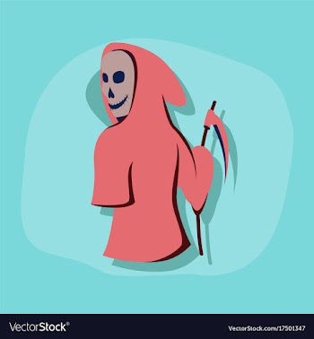 Paper sticker on stylish background halloween vector image
