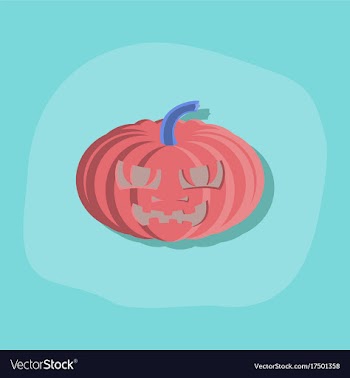 Paper sticker on stylish background halloween vector image